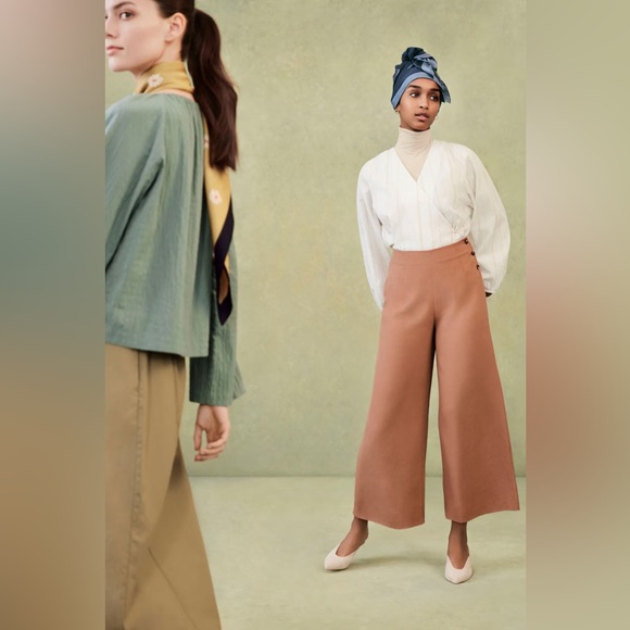 Soldout Hana Tajima Uniqlo Flowy Wideleg Pants XS - Picture 2 of 6